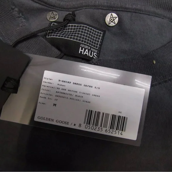 Golden Goose x Haus Women's
US M Dreamers T-Shirt Dress
Anthracite Grey - Picture 4 of 12